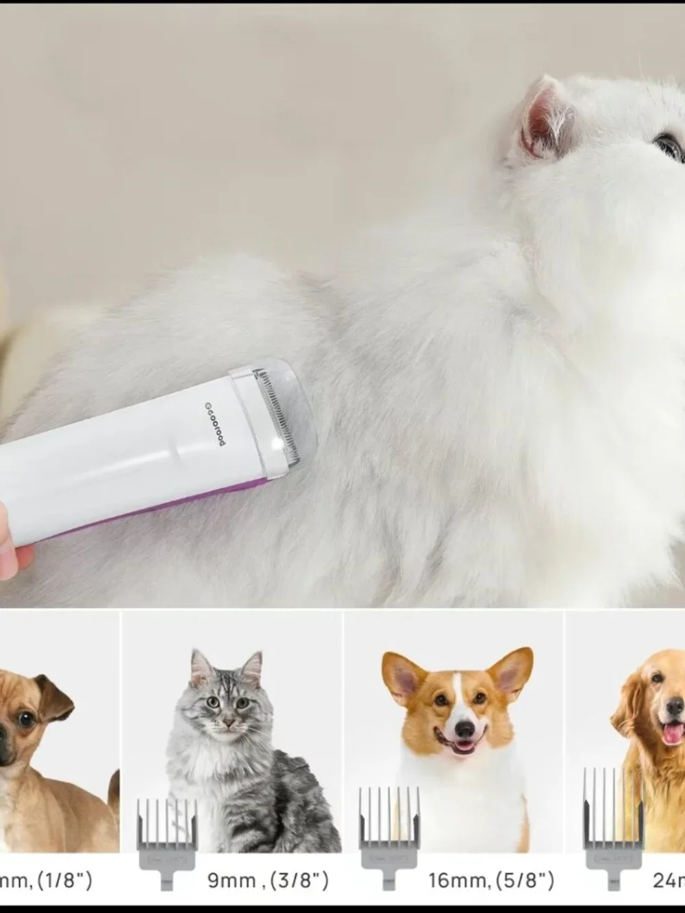 NEW DOG Grooming Kit, Dog Vacuum Brush for Shedding Grooming